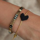 Bracelet black heart